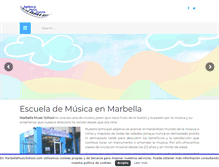 Tablet Screenshot of marbellamusicschool.com